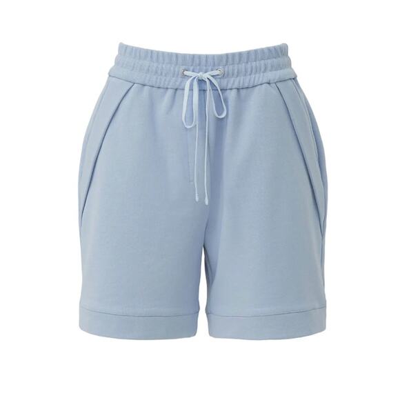 3.1 Phillip Lim Shorts French Terry Blue Pull On Casual Zip Pocket Size Small S - Picture 8 of 8
